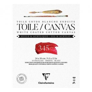 Clairefontaine CANVAS blok 345g 24x30