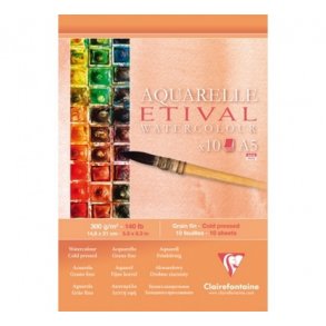 Clairefontaine ETIVAL akvarelblok A5