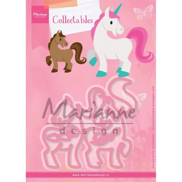 Die Eline's Horse &amp; unicorn COL1408 Marianne Design