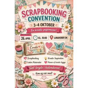 Billet til Scrapbooking Convention 3. - 4. oktober 2026