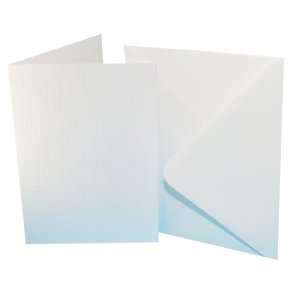 Craft UK Cards & Envelops A6 White Linen