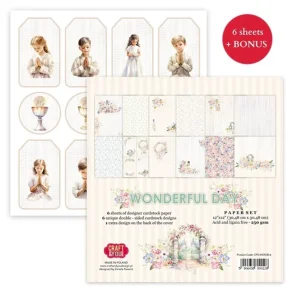 Wonderful Day 12x12 Inch Paper Set 250gsm (6sheets) (CPS-WON30-6)