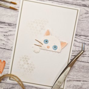 Die Peek-a-boo katt gummiapan FORUDBESTILLING