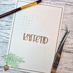 Die Kaffetid gummiapan FORUDBESTILLING