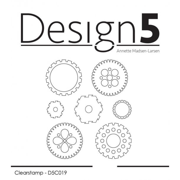 Design5 Akrylstempel "Small Gears" D5C019 ST24