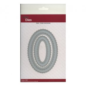 Dan die - Basic oval med blonder 
