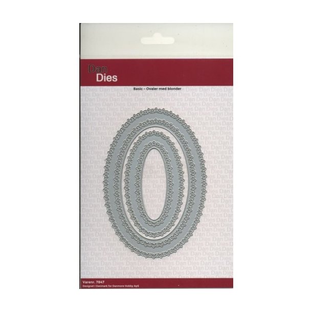 Dan die - Basic oval med blonder 