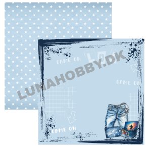 Designpapir Denim LOL - 30,5 x 30,5 cm - Luna Hobby