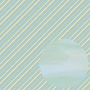 Designpapir Gr�nne diagonale striber - 30,5 x 30,5 cm - Luna Hobby