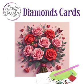 Diamond Cards - Forever Love Rose Bouquet