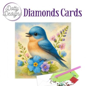Diamond Cards - Bluebell Garden Songbird
