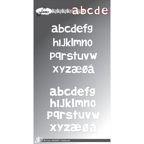 Die Alphabet - small letters BLD1852 BY LENE