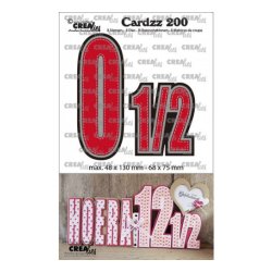 Die Crealies cards 200 tallene 0 + 1/2 