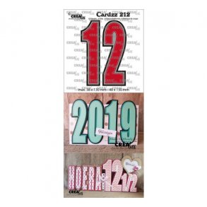 Die Crealies cards 212 tallene 1 + 2