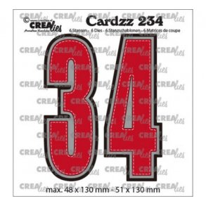 Die Crealies cards 234 tallene 3 + 4 