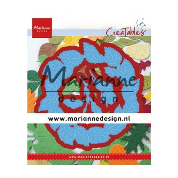 Die MD CUT/EMB "Tiny&apos;s Leaves Wreath" LR0624 D25