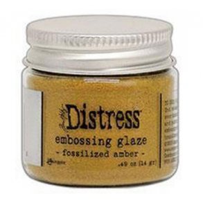 Distress Embossing Glaze - Fossilized Amber 14g