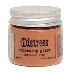 Distress Embossing Glaze - Tattered Rose 14 gr