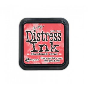 Distress ink pad 6x6 abandoned coral 
