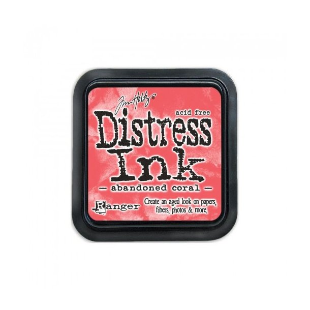 Distress ink pad 6x6 abandoned coral 