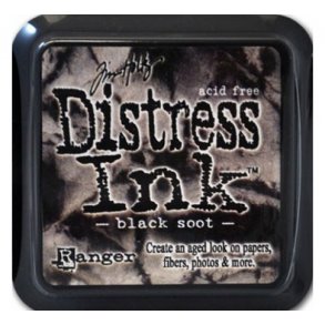 Distress ink pad 6x6 Black soot 