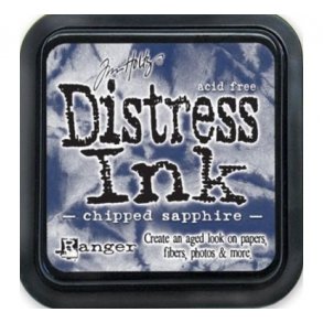 Distress ink pad 6x6 Chipped saphire 