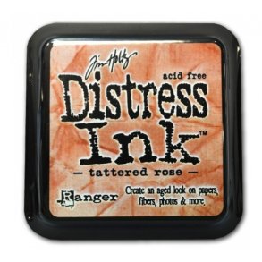 Distress ink pad 6x6 Tattered rose 