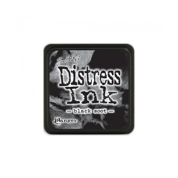 Distress mini ink pad black soot