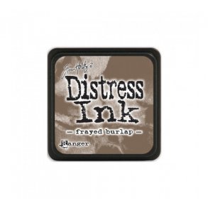 Distress mini ink pad frayed burlap