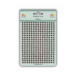 Dixi Craft Halvperler 5mm 300stk Coffee Brown pearl0143 xxx