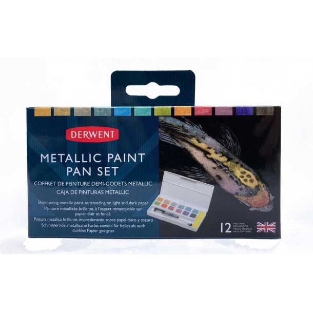 Metallic Paint Pan st m. 12 farver - Derwent