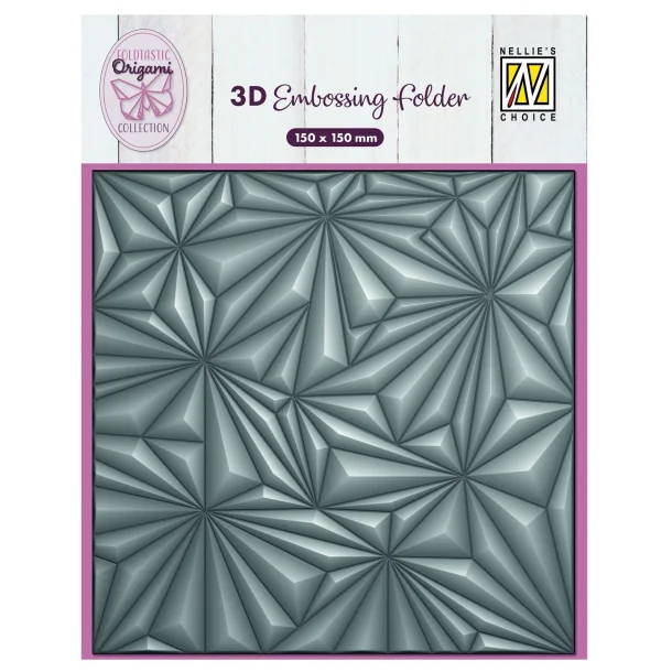 3D embossingfolder Origami Stars Nellie Snellen