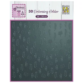 3D embossingfolder Leaves Nellie Snellen D34