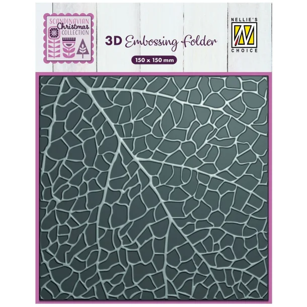 3D embossingfolder Leaf grain Nellie Snellen