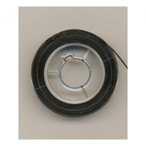 Elastisk smykketrd 1,0mmx10m - sort 