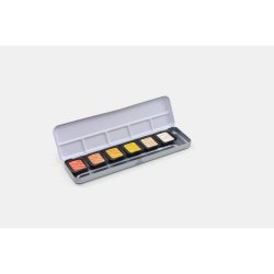 FINETEC Pearlescent watercolour s�t 6 Metallic farver