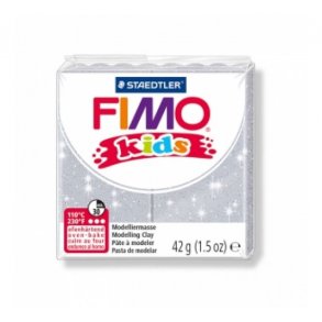 FIMO kids - Glitter s�lv 42 gram