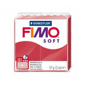 FIMO soft - Kirsebr rd 57 gram