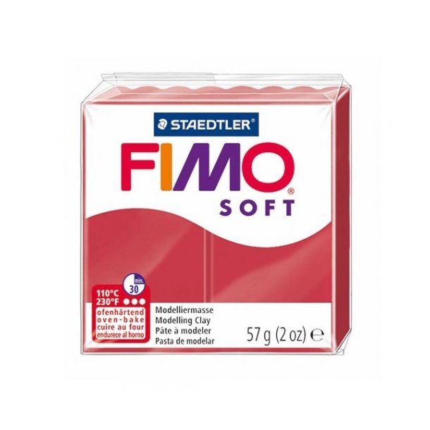 FIMO soft - Kirsebr rd 57 gram