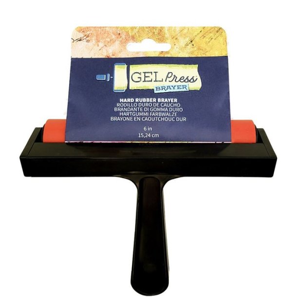 Gel Press - Hrd Gummi Rulle 15.24cm