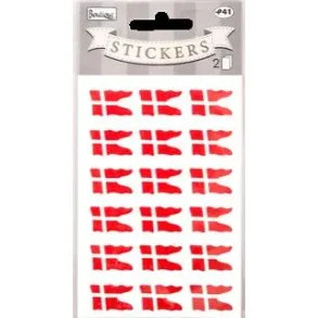 Stickers - oblat stor flag. 2ark