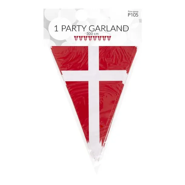 Flag vimpel banner 3 meter. 1 stk.