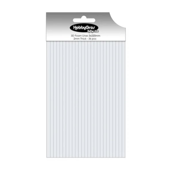 3D Puder "Strimler" 1 ark HGA006