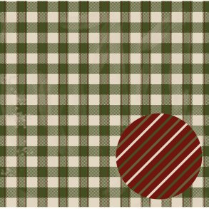 Designpapir Gingham Style 30,5 x 30,5 cm - Luna Hobby
