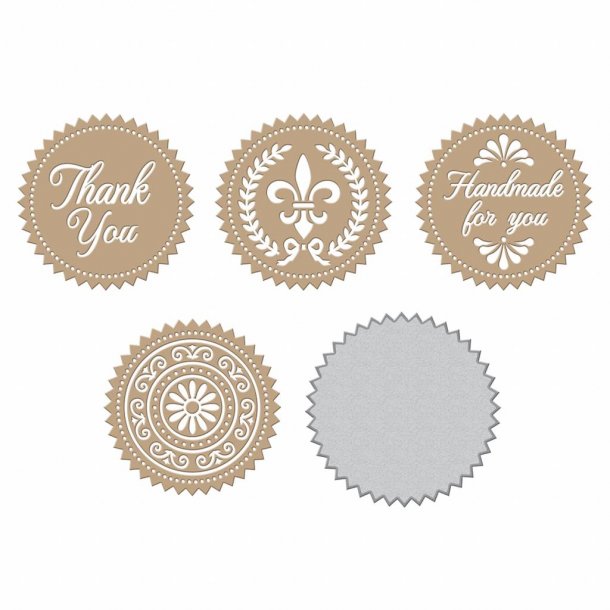 Spellbinders Elegant Foil Seals Hot Foil Plate (GLP-039) d23