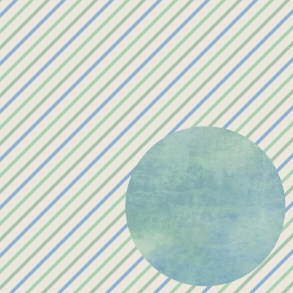 Designpapir Bl�gr�nne diagonale striber - 30,5 x 30,5 cm - Luna Hobby