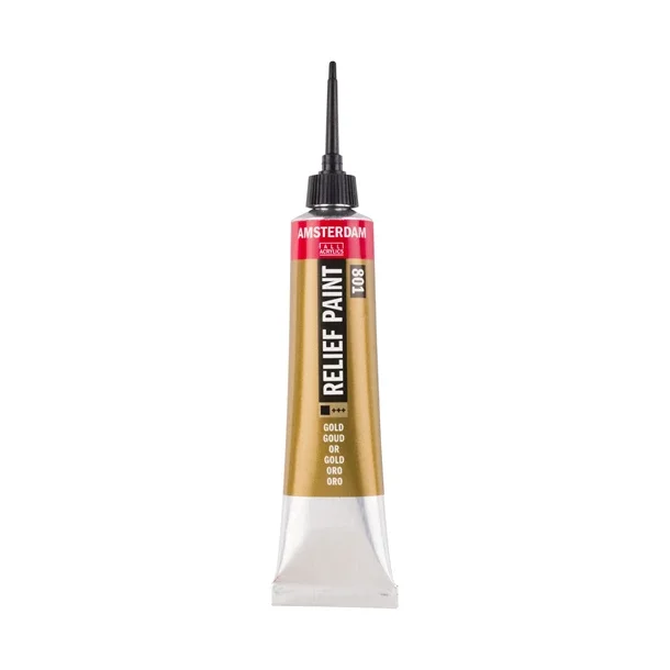 Relief paint tube 20 ml Gold 801