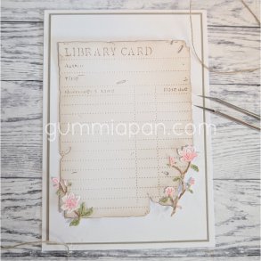 Die Old Library Card gummiapan