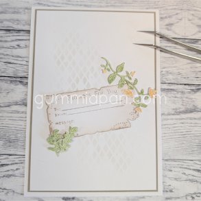 Die Old Flowers For You Ticket gummiapan