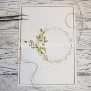 Die Hand Drawn Old Doily gummiapan